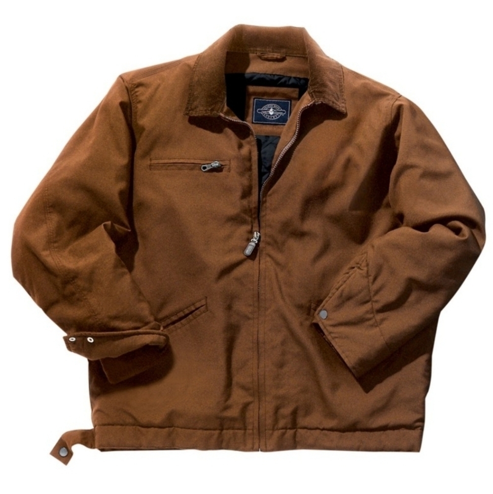 Charles River Canyon Duck Chore Field Barn Corduroy Collar Jacket Brown XXL